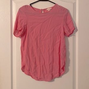 Short Sleeve Pink Blouse